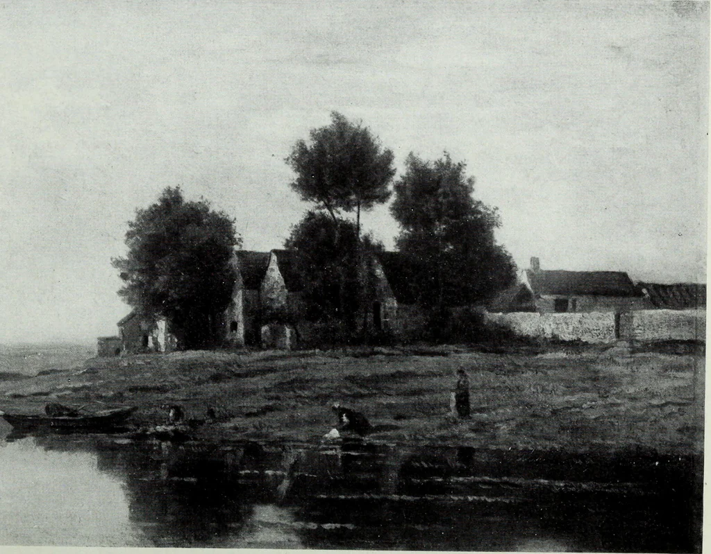 An illustration from Illustrated catalogue of the highly important collection of foreign and American paintings, to be sold at unrestricted public sale in the grand ballroom of the Plaza Hotel .., 1913, leaf 215