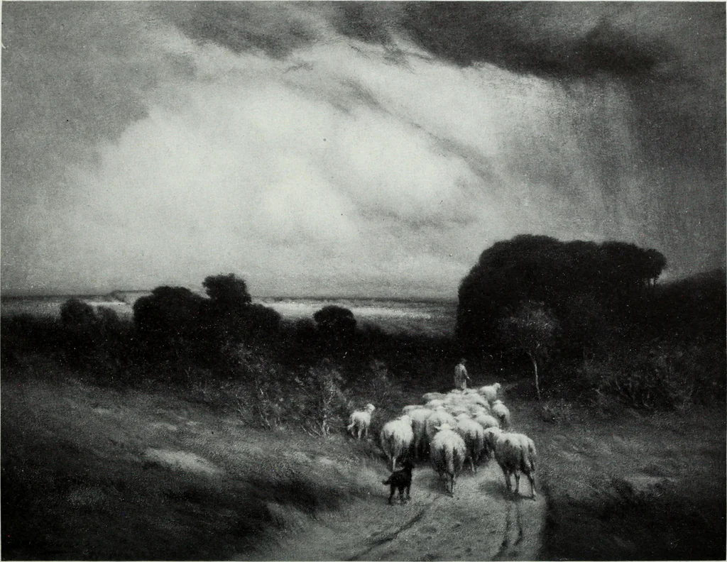 An illustration from Illustrated catalogue of the highly important collection of foreign and American paintings, to be sold at unrestricted public sale in the grand ballroom of the Plaza Hotel .., 1913, leaf 253