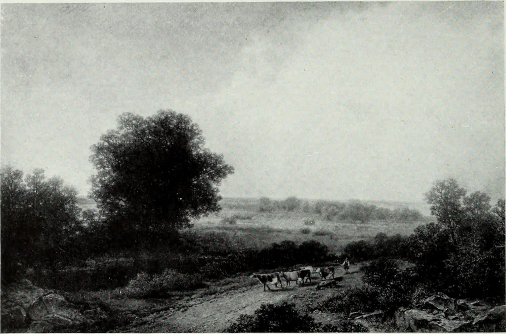 An illustration from Illustrated catalogue of the highly important collection of foreign and American paintings, to be sold at unrestricted public sale in the grand ballroom of the Plaza Hotel .., 1913, leaf 27