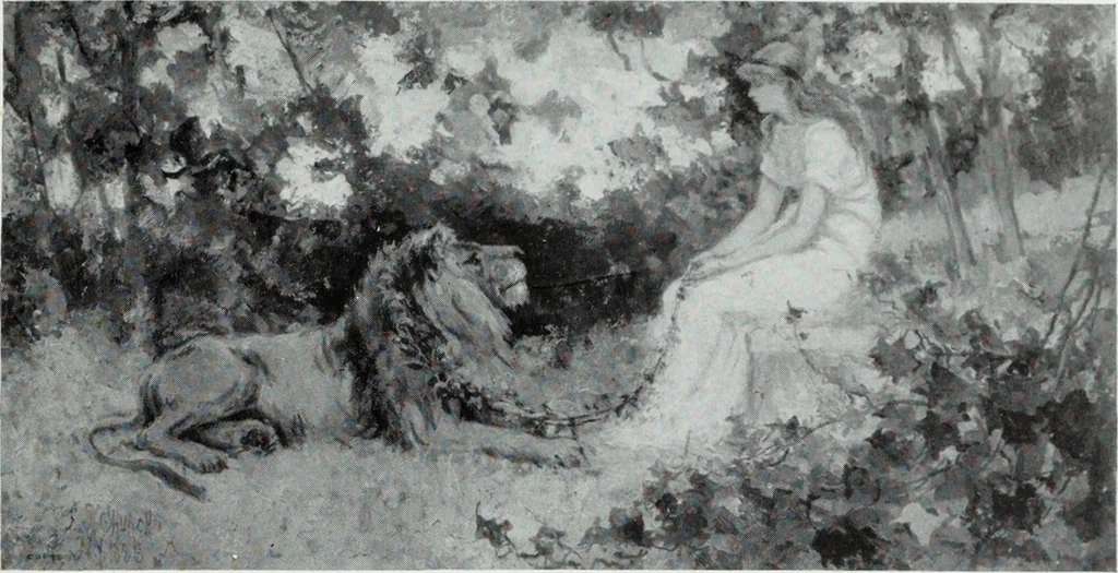 An illustration from Illustrated catalogue of the highly important collection of foreign and American paintings, to be sold at unrestricted public sale in the grand ballroom of the Plaza Hotel .., 1913, leaf 48