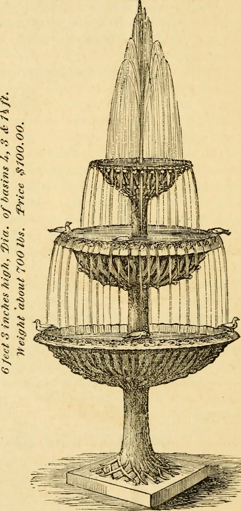 An illustration from Illustrated catalogue of ornamental iron work for lawns, gardens, parks, cemeteries, &c., 1871, leaf 9