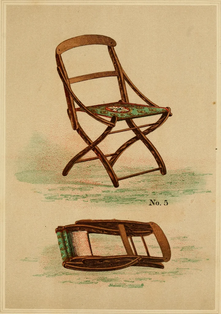 An illustration from Illustrated catalogue of folding chairs., 1871, leaf 12