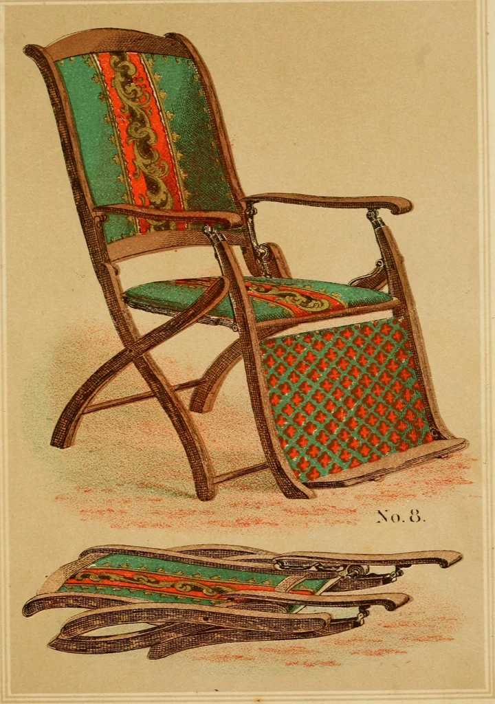 An illustration from Illustrated catalogue of folding chairs., 1871, leaf 16