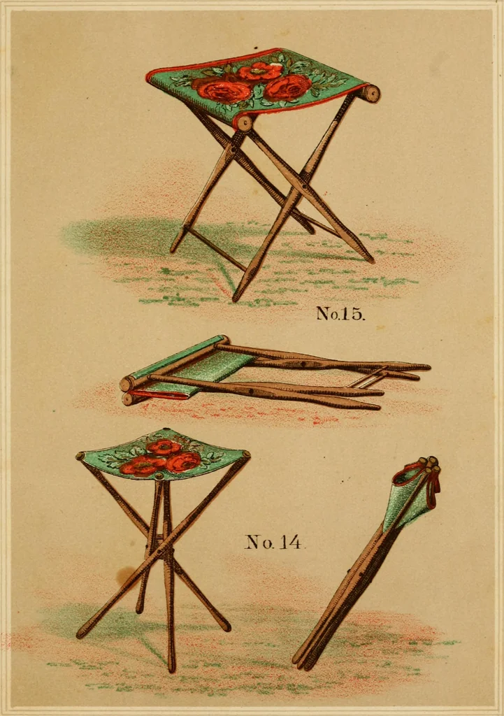 An illustration from Illustrated catalogue of folding chairs., 1871, leaf 22