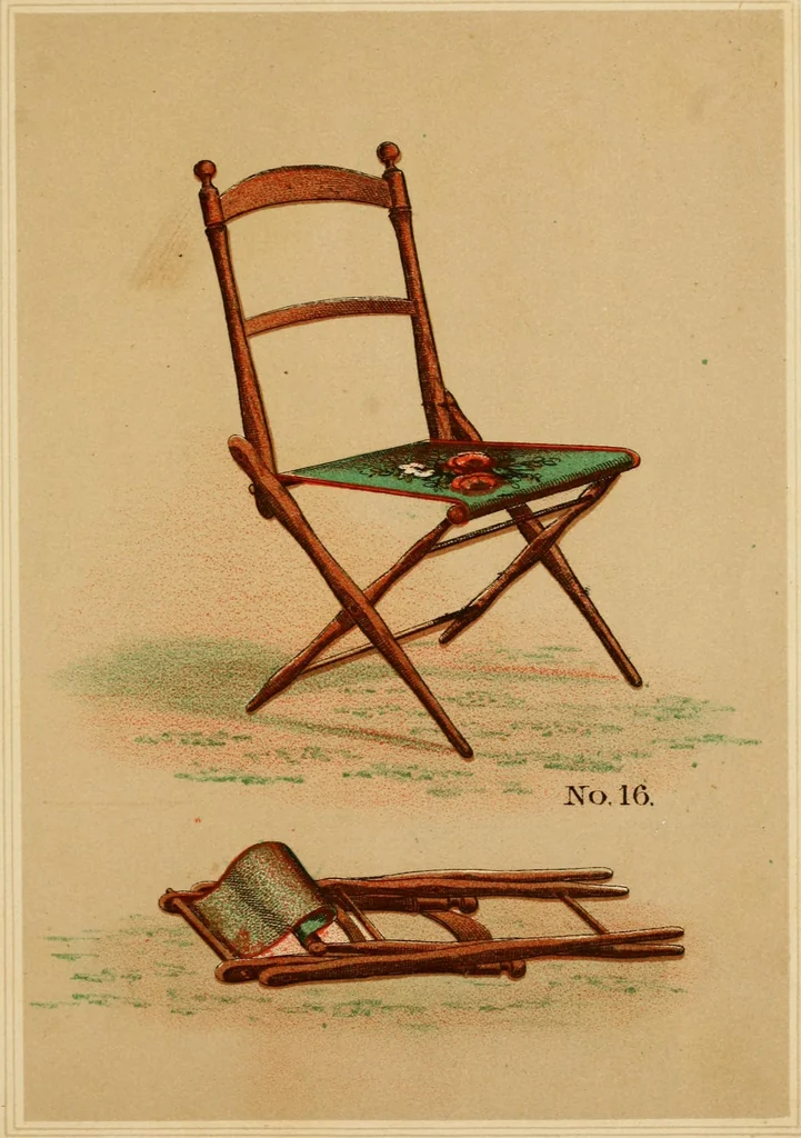 An illustration from Illustrated catalogue of folding chairs., 1871, leaf 24