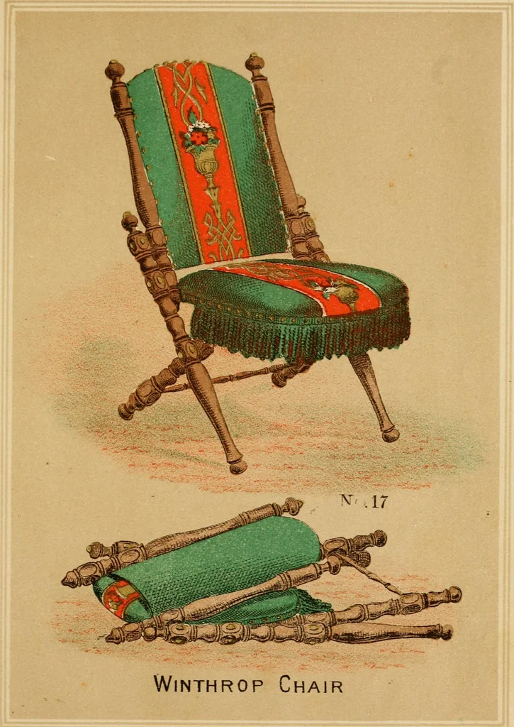 An illustration from Illustrated catalogue of folding chairs., 1871, leaf 26