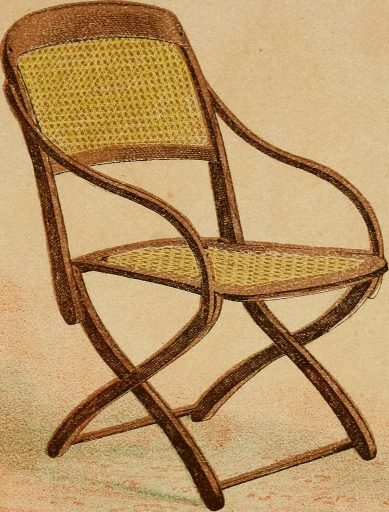 An illustration from Illustrated catalogue of folding chairs., 1871, leaf 6