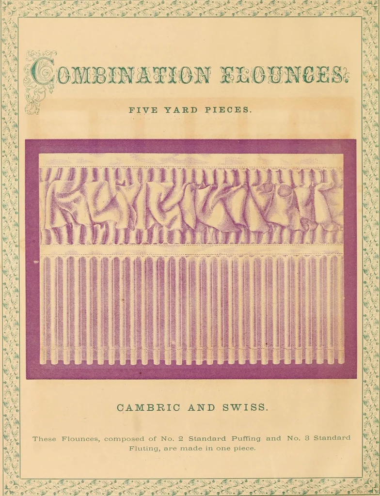 An illustration from Illustrated catalogue of the standard trimmings., 1873, leaf 19