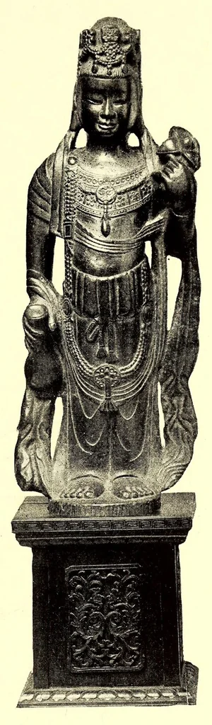An illustration from Illustrated catalogue of an important collection of ancient Chinese art treasures comprising direct importations and rare specimens from the J. Pierpont Morgan and other famous collections : being the property of the Japanese connoisseur and expert Mr. Kano Oshima, 1918, leaf 177