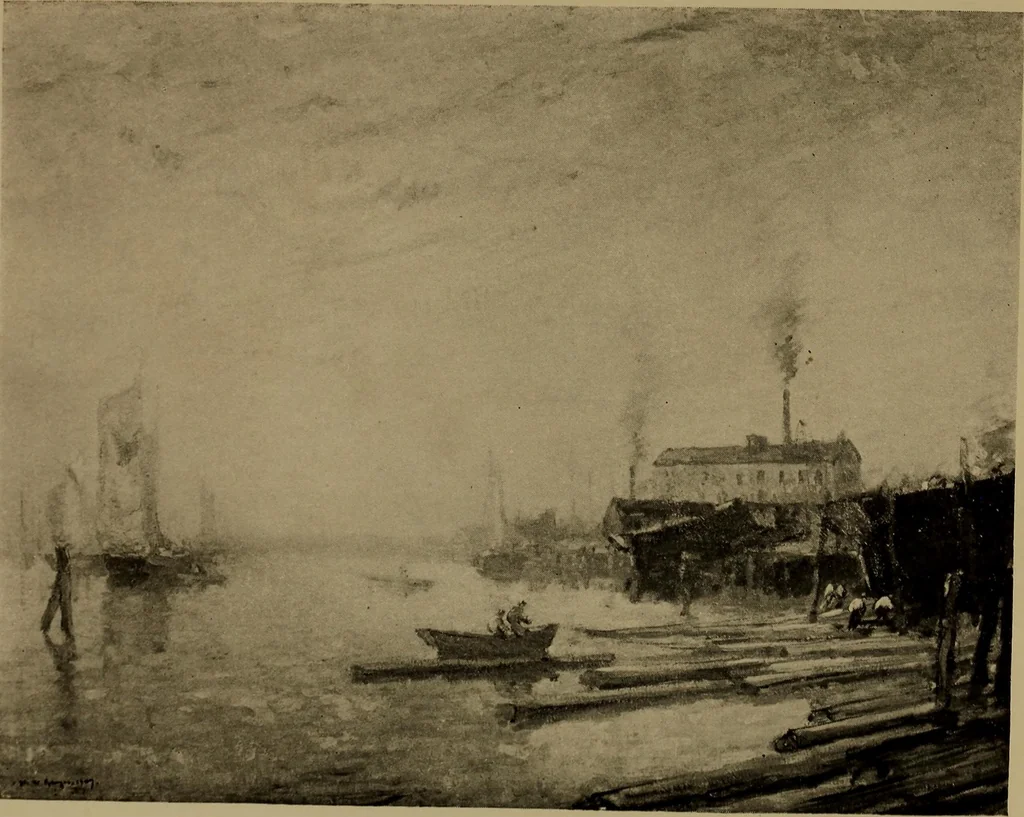 An illustration from Illustrated catalogue of the completed pictures left by the late Henry Ward Ranger, N.A. : and his collection of works by some of his contemporaries, 1917, leaf 102