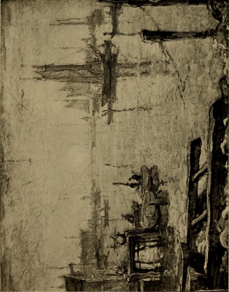 An illustration from Illustrated catalogue of the completed pictures left by the late Henry Ward Ranger, N.A. : and his collection of works by some of his contemporaries, 1917, leaf 134