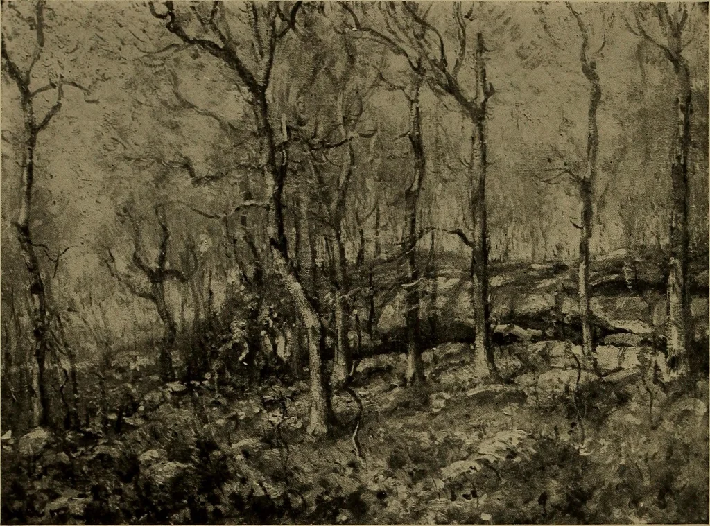 An illustration from Illustrated catalogue of the completed pictures left by the late Henry Ward Ranger, N.A. : and his collection of works by some of his contemporaries, 1917, leaf 29