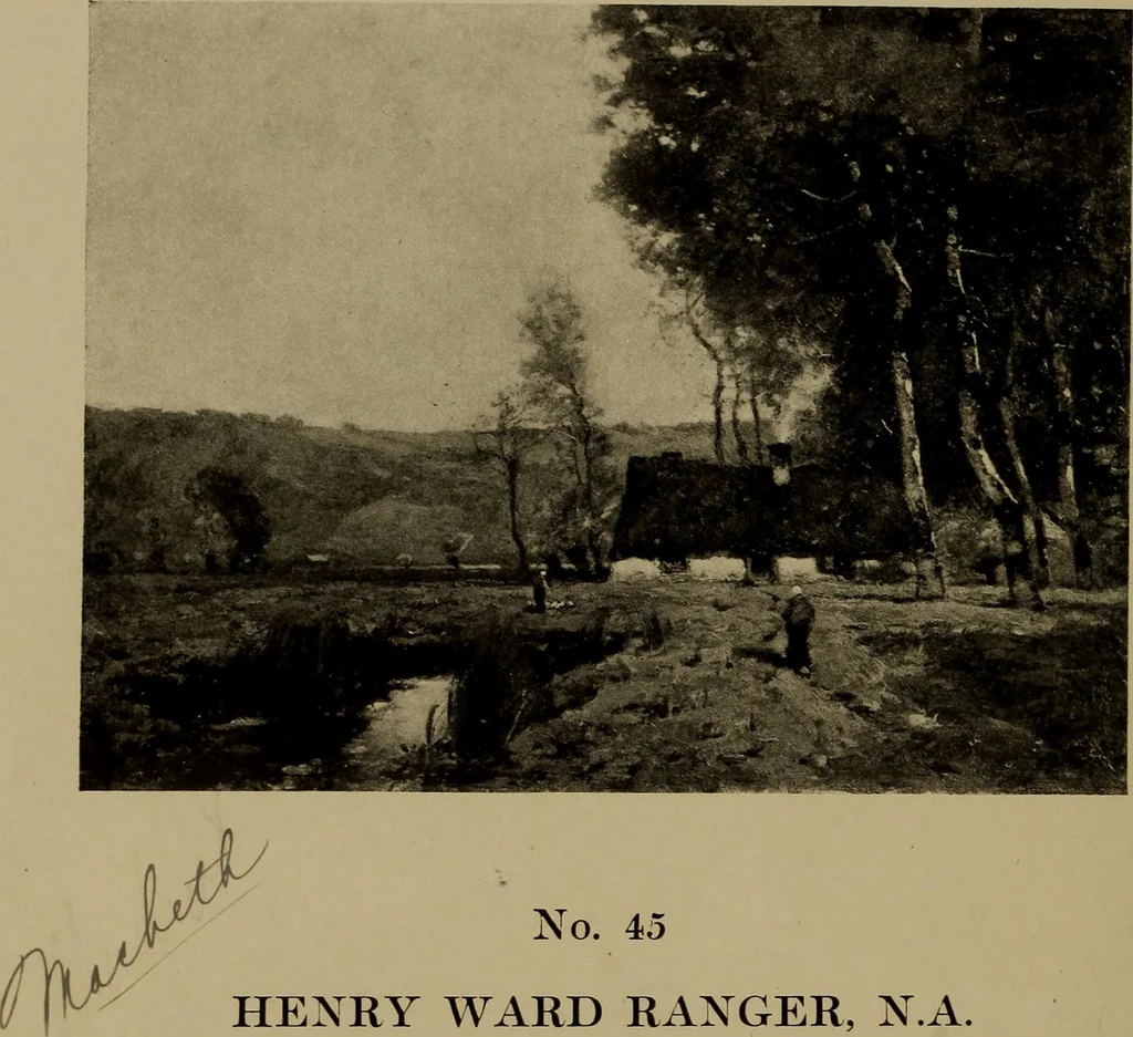 An illustration from Illustrated catalogue of the completed pictures left by the late Henry Ward Ranger, N.A. : and his collection of works by some of his contemporaries, 1917, leaf 37
