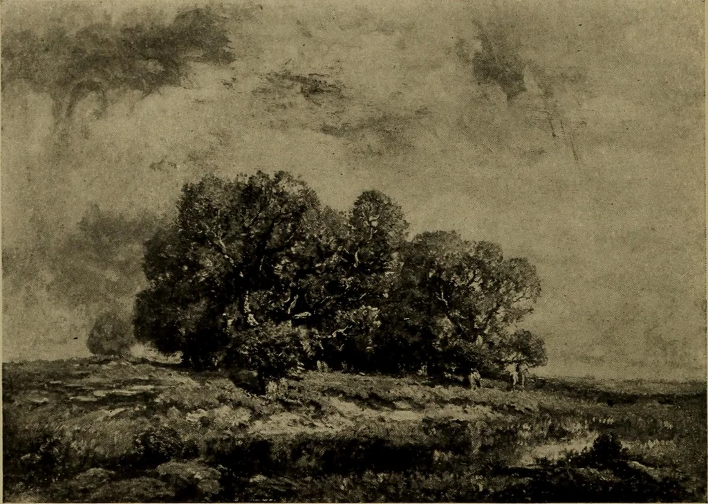 An illustration from Illustrated catalogue of the completed pictures left by the late Henry Ward Ranger, N.A. : and his collection of works by some of his contemporaries, 1917, leaf 41