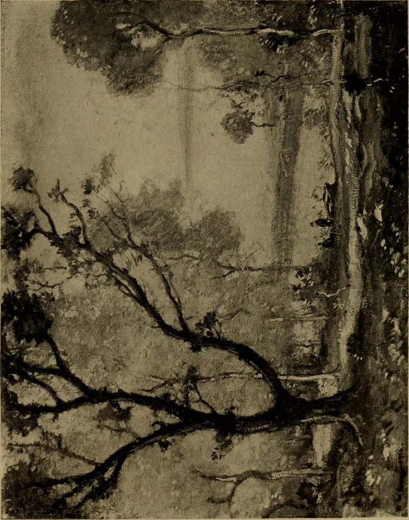 An illustration from Illustrated catalogue of the completed pictures left by the late Henry Ward Ranger, N.A. : and his collection of works by some of his contemporaries, 1917, leaf 68