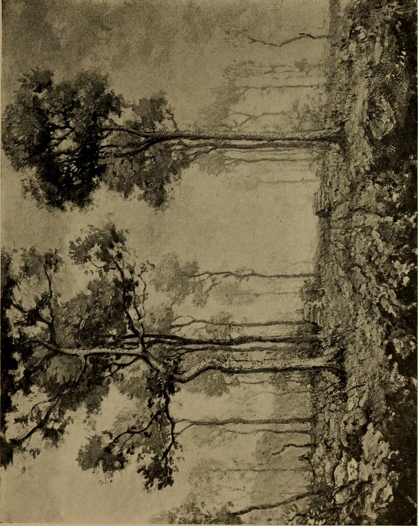 An illustration from Illustrated catalogue of the completed pictures left by the late Henry Ward Ranger, N.A. : and his collection of works by some of his contemporaries, 1917, leaf 70