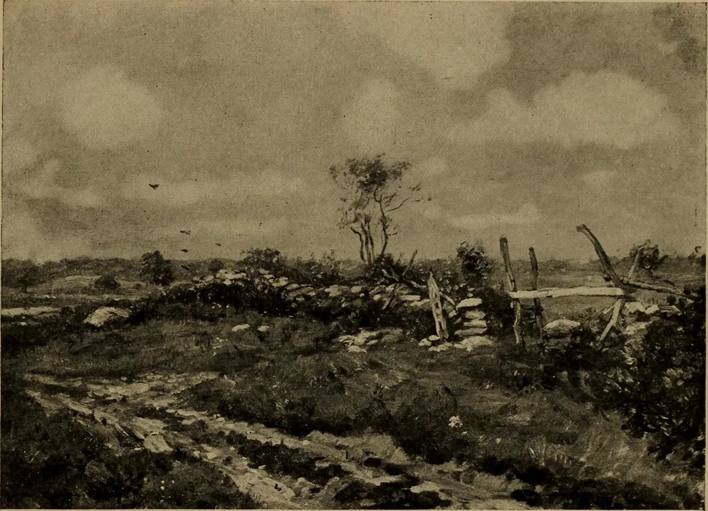 An illustration from Illustrated catalogue of the completed pictures left by the late Henry Ward Ranger, N.A. : and his collection of works by some of his contemporaries, 1917, leaf 92