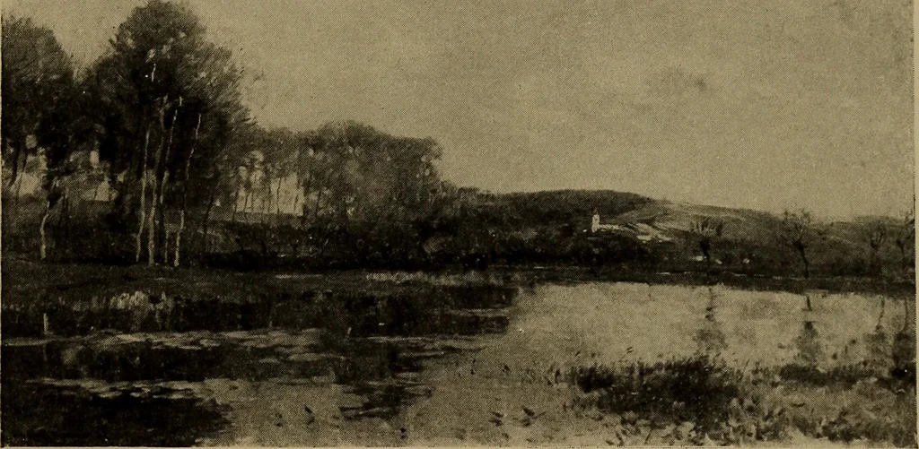 An illustration from Illustrated catalogue of the completed pictures left by the late Henry Ward Ranger, N.A. : and his collection of works by some of his contemporaries, 1917, leaf 94