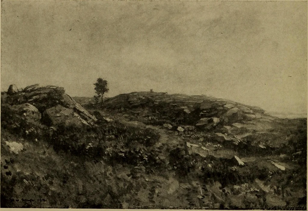 An illustration from Illustrated catalogue of the completed pictures left by the late Henry Ward Ranger, N.A. : and his collection of works by some of his contemporaries, 1917, leaf 95