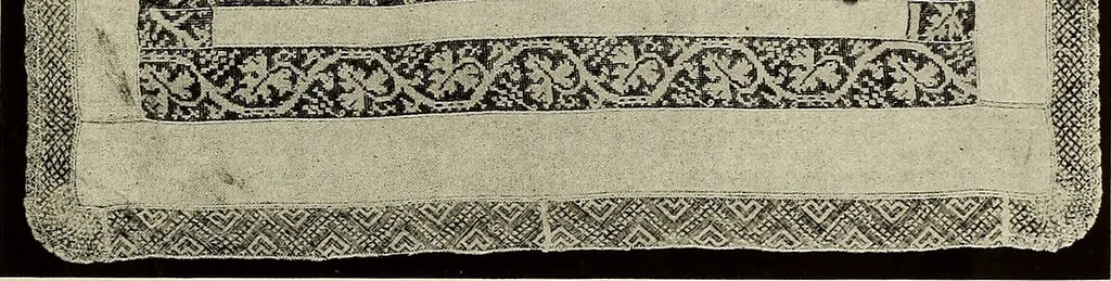 An illustration from Illustrated catalogue of rare and beautiful Sixteenth and Seventeenth century laces collected during twenty years by Leone Ricci, Esq. of Florence, 1915, leaf 80