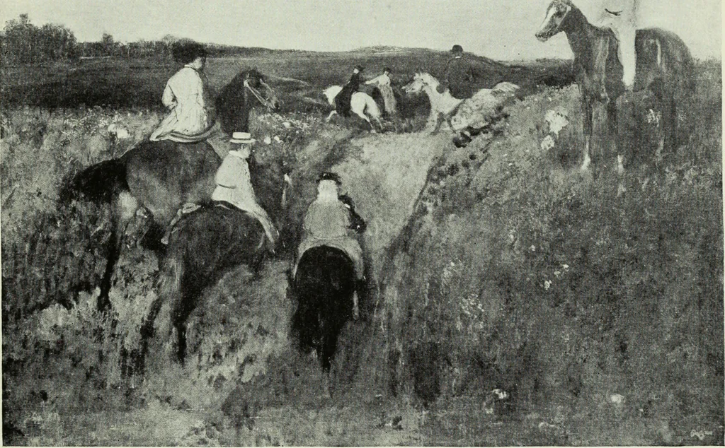 An illustration from Illustrated catalogue of the notable private collection of paintings and pastels by ... Hilaire Edgar Degas, 1921, leaf 102