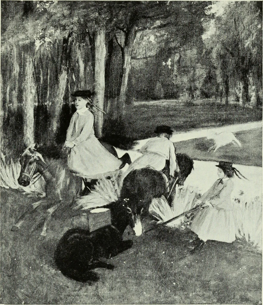 An illustration from Illustrated catalogue of the notable private collection of paintings and pastels by ... Hilaire Edgar Degas, 1921, leaf 130