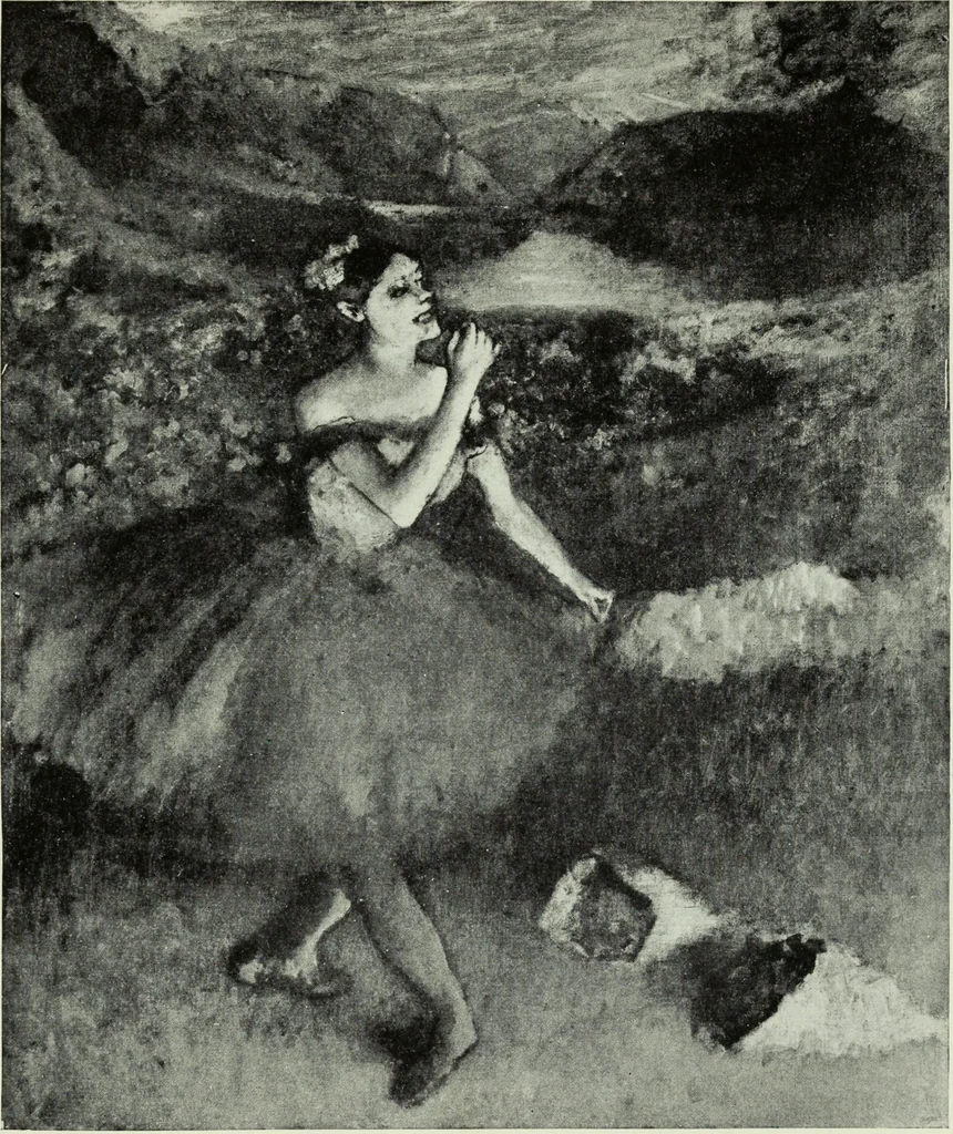 An illustration from Illustrated catalogue of the notable private collection of paintings and pastels by ... Hilaire Edgar Degas, 1921, leaf 140