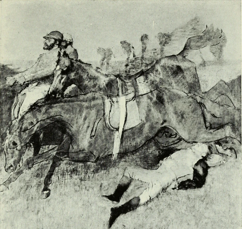 An illustration from Illustrated catalogue of the notable private collection of paintings and pastels by ... Hilaire Edgar Degas, 1921, leaf 142