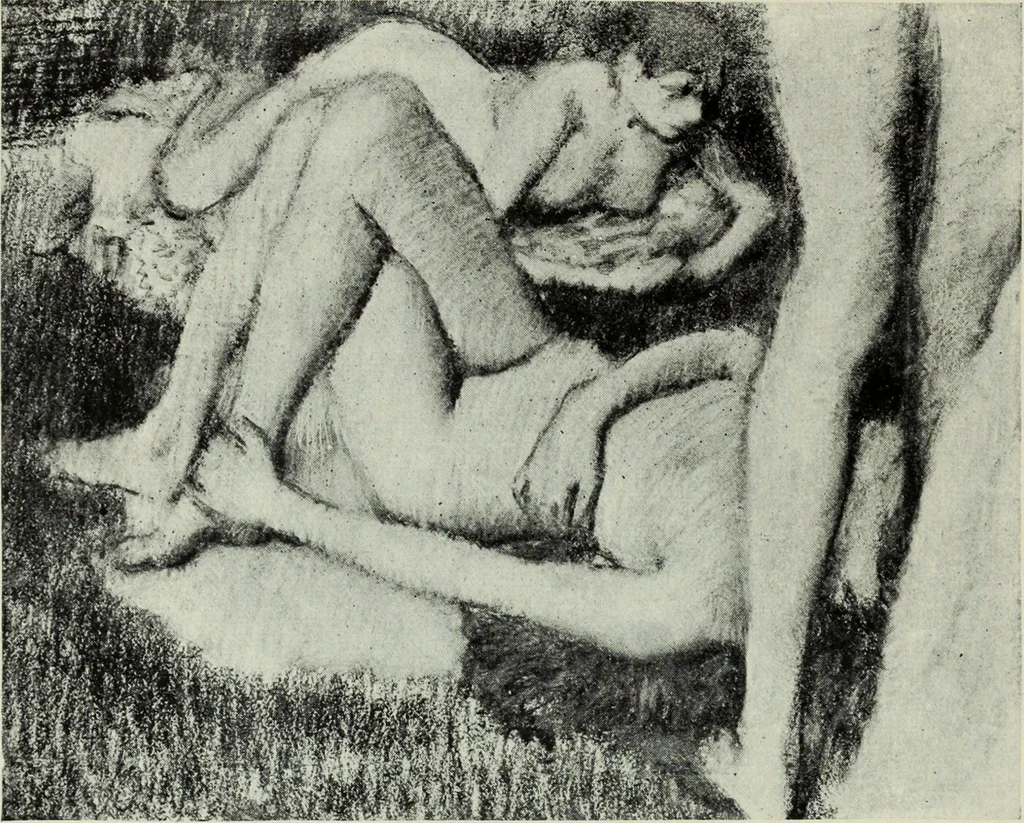 An illustration from Illustrated catalogue of the notable private collection of paintings and pastels by ... Hilaire Edgar Degas, 1921, leaf 17