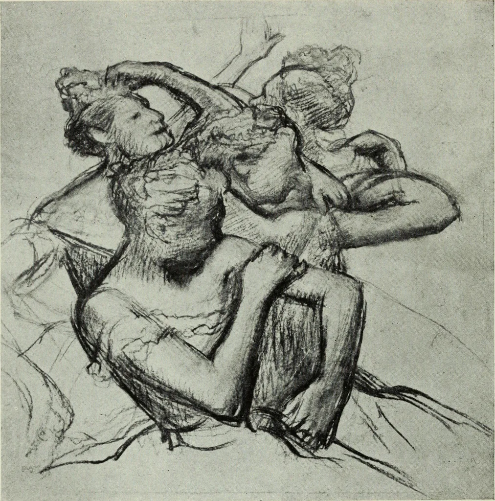 An illustration from Illustrated catalogue of the notable private collection of paintings and pastels by ... Hilaire Edgar Degas, 1921, leaf 19