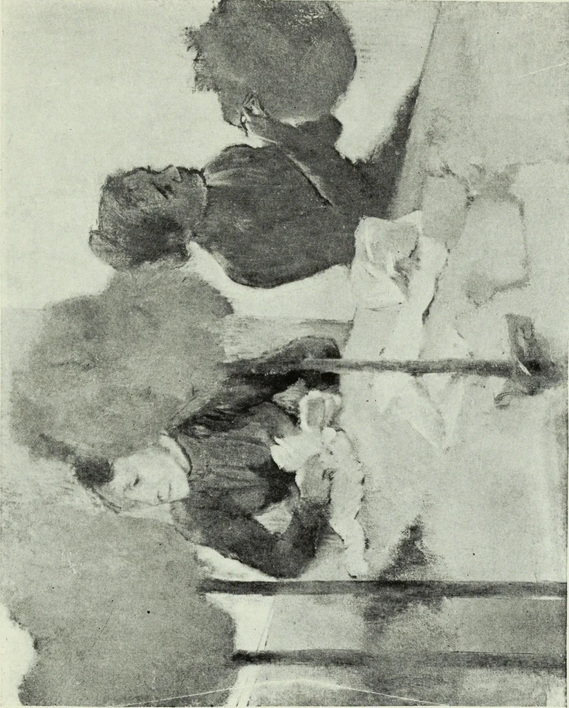 An illustration from Illustrated catalogue of the notable private collection of paintings and pastels by ... Hilaire Edgar Degas, 1921, leaf 58