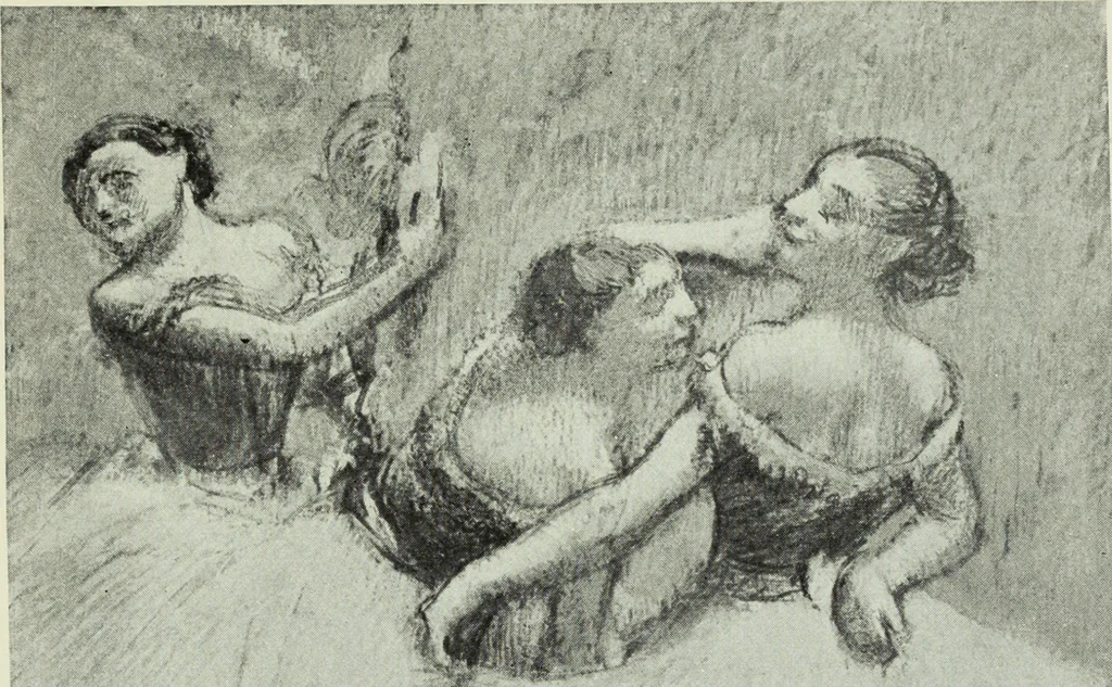 An illustration from Illustrated catalogue of the notable private collection of paintings and pastels by ... Hilaire Edgar Degas, 1921, leaf 66