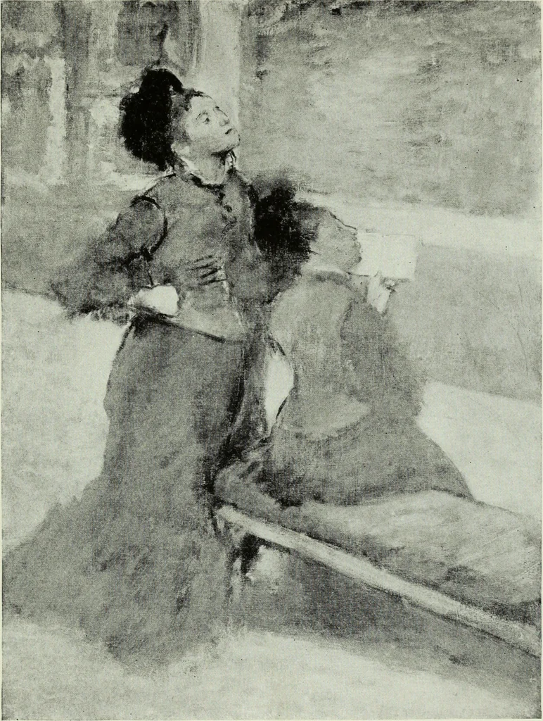 An illustration from Illustrated catalogue of the notable private collection of paintings and pastels by ... Hilaire Edgar Degas, 1921, leaf 76