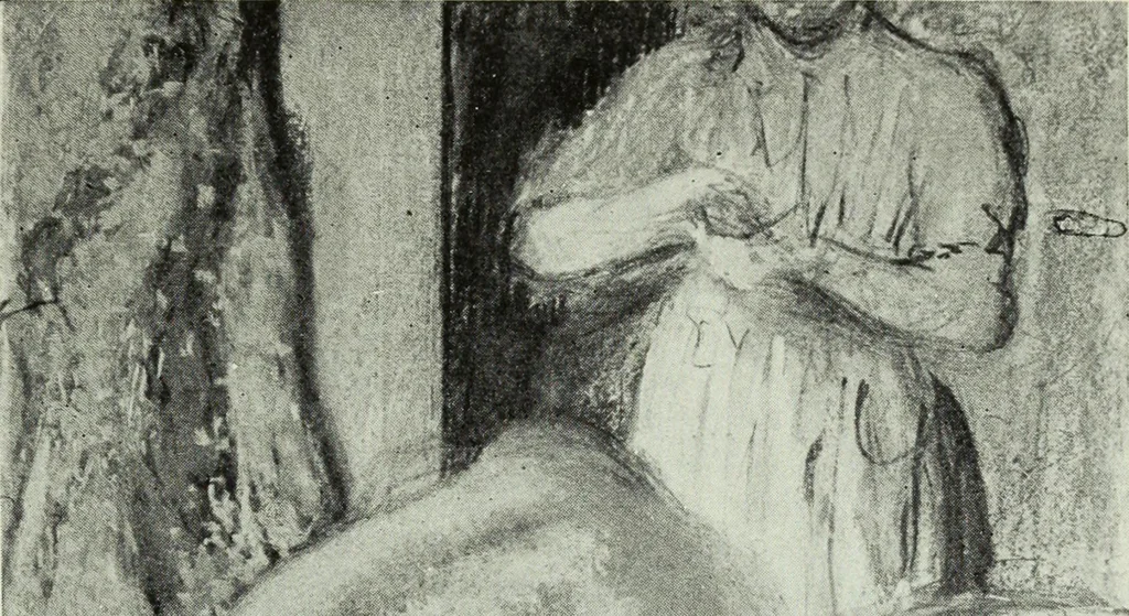 An illustration from Illustrated catalogue of the notable private collection of paintings and pastels by ... Hilaire Edgar Degas, 1921, leaf 80