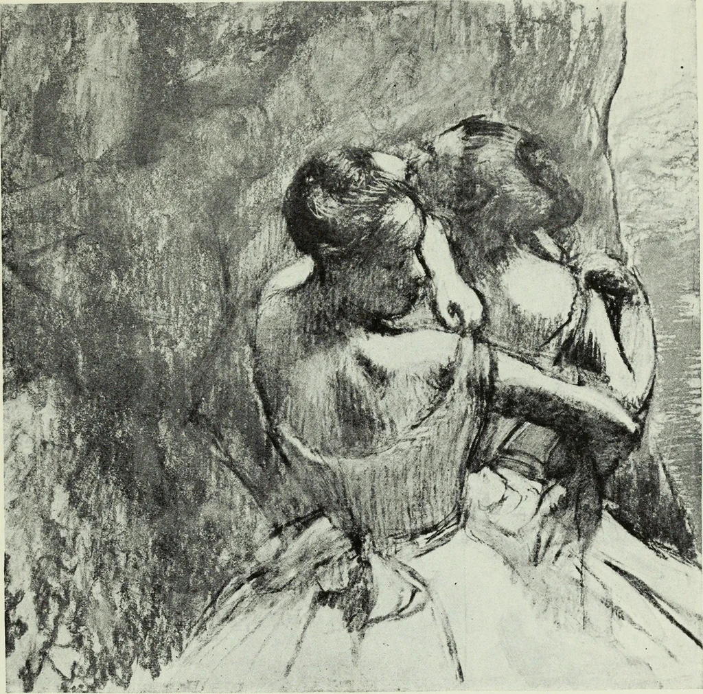 An illustration from Illustrated catalogue of the notable private collection of paintings and pastels by ... Hilaire Edgar Degas, 1921, leaf 82