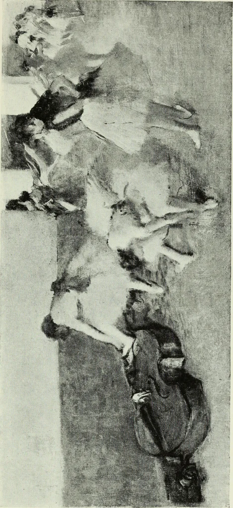 An illustration from Illustrated catalogue of the notable private collection of paintings and pastels by ... Hilaire Edgar Degas, 1921, leaf 84
