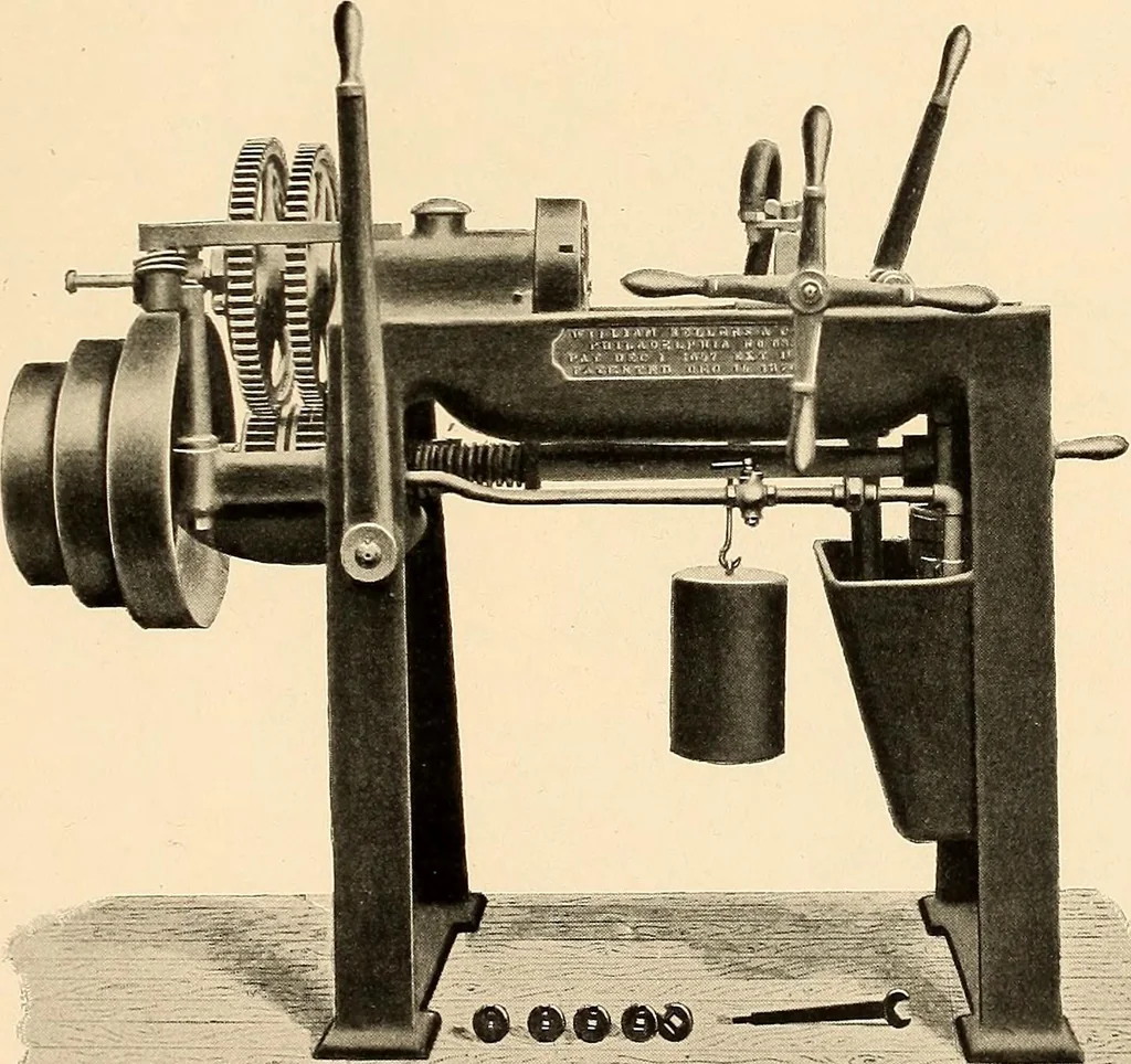 An illustration from Illustrated catalogue and general description of improved machine tools for working metal, 1899, leaf 12