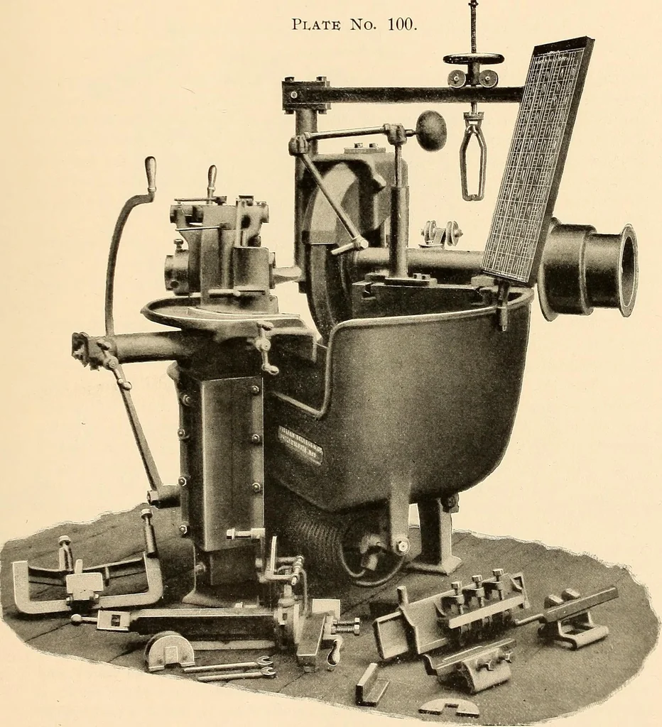 An illustration from Illustrated catalogue and general description of improved machine tools for working metal, 1899, leaf 128