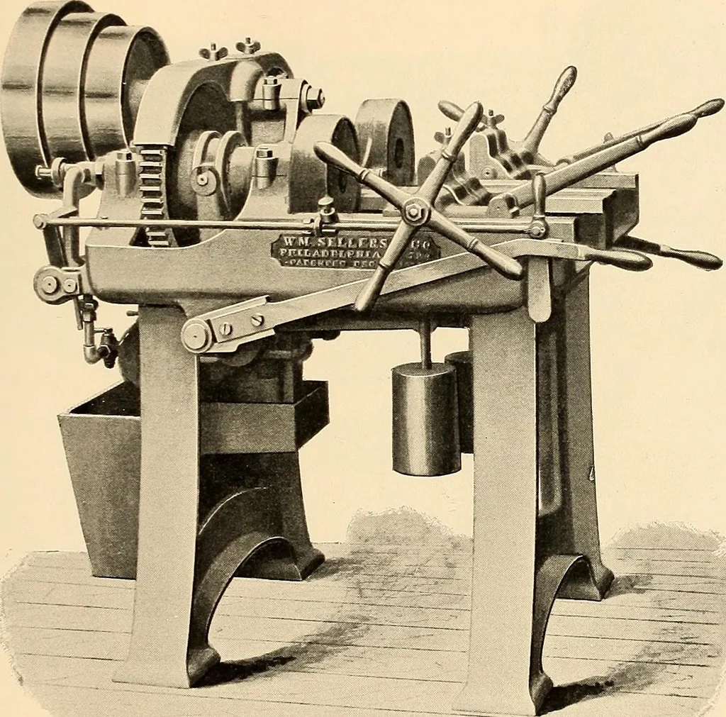 An illustration from Illustrated catalogue and general description of improved machine tools for working metal, 1899, leaf 14