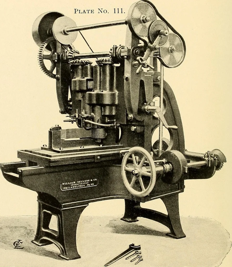 An illustration from Illustrated catalogue and general description of improved machine tools for working metal, 1899, leaf 141