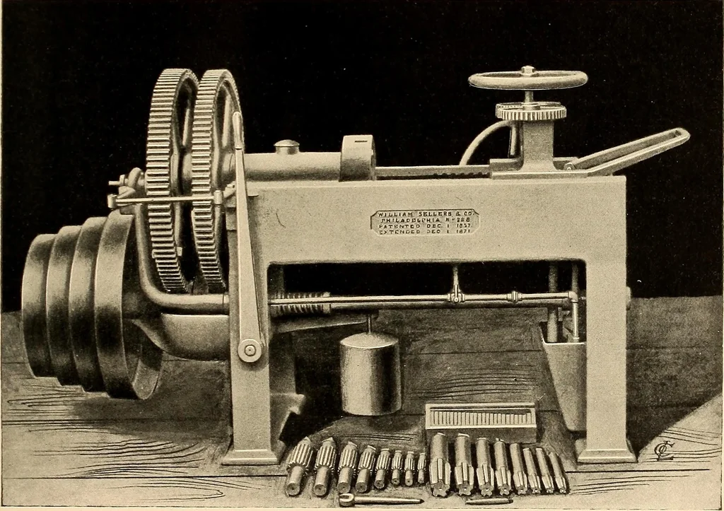 An illustration from Illustrated catalogue and general description of improved machine tools for working metal, 1899, leaf 16
