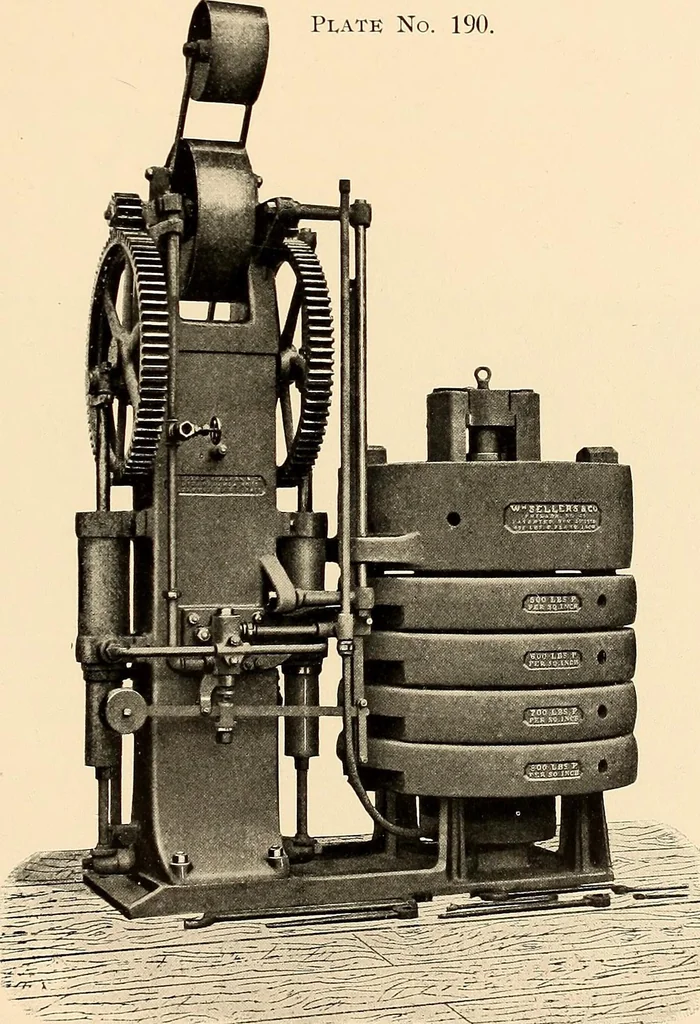 An illustration from Illustrated catalogue and general description of improved machine tools for working metal, 1899, leaf 234