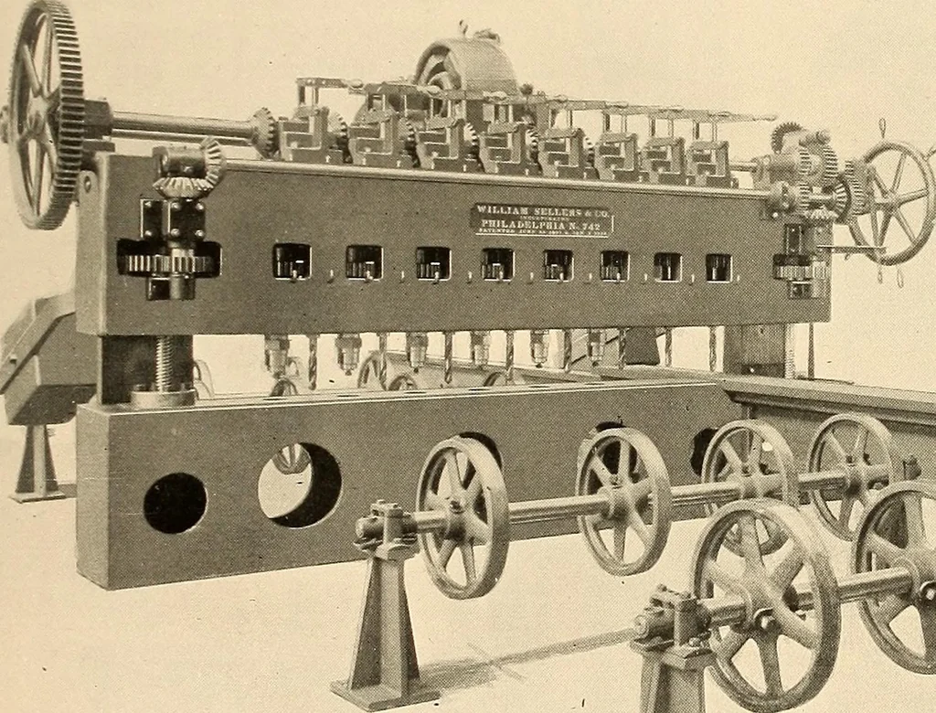 An illustration from Illustrated catalogue and general description of improved machine tools for working metal, 1899, leaf 38