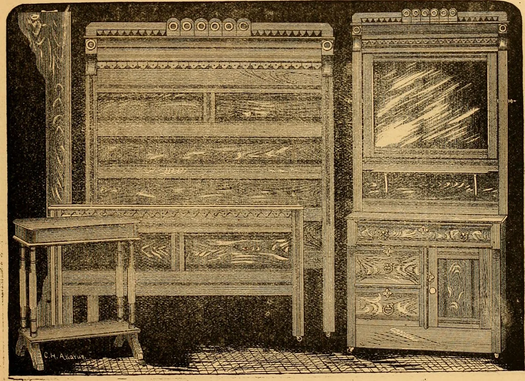 An illustration from Illustrated catalogue : cottage furniture., 1884, leaf 12