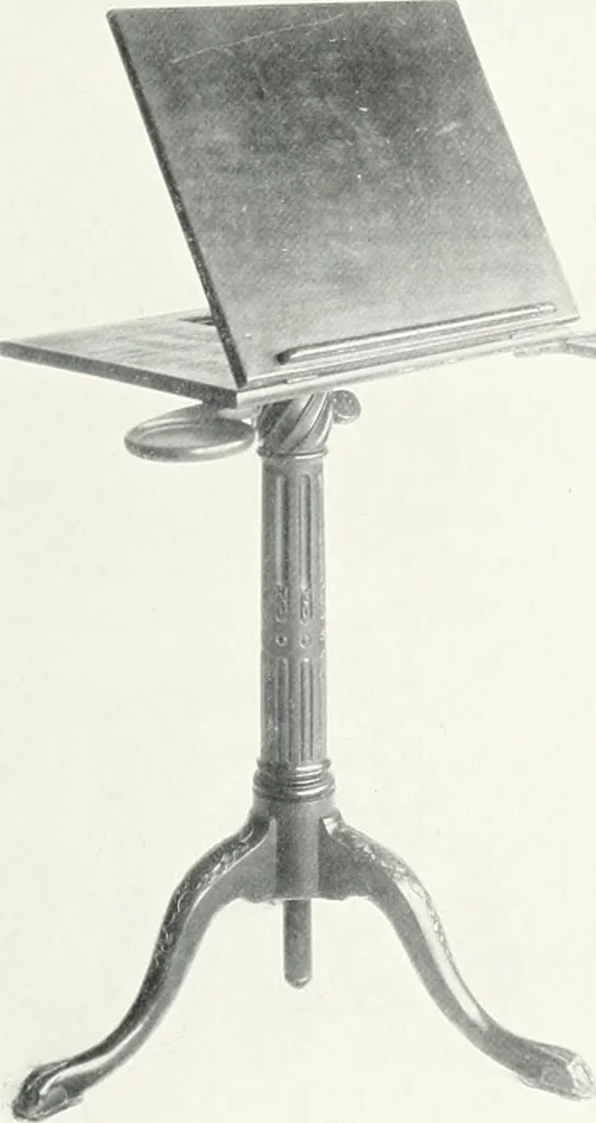 An illustration from Illustrated catalogue of a notable collection of beautiful English furniture of the XVII and XVIII centuries, 1910, leaf 104