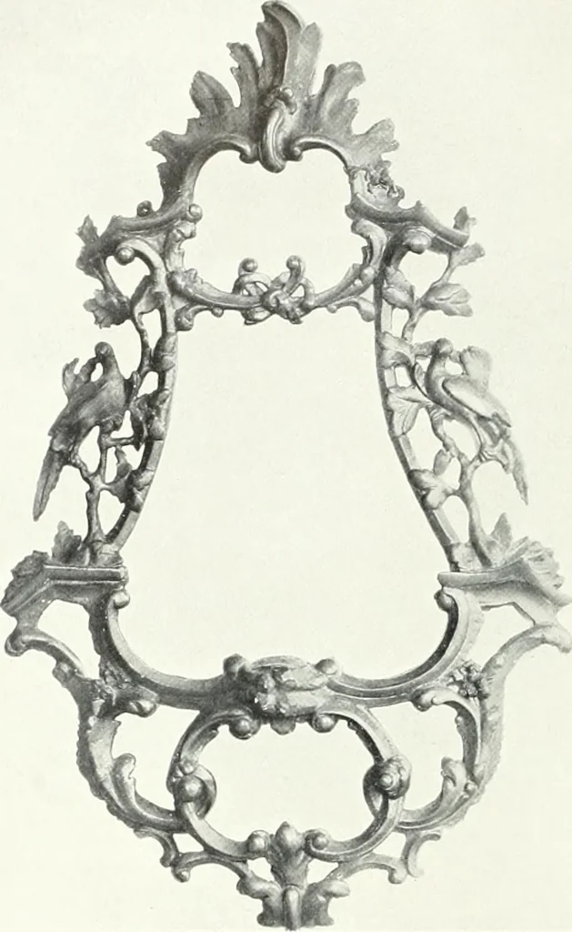 An illustration from Illustrated catalogue of a notable collection of beautiful English furniture of the XVII and XVIII centuries, 1910, leaf 107