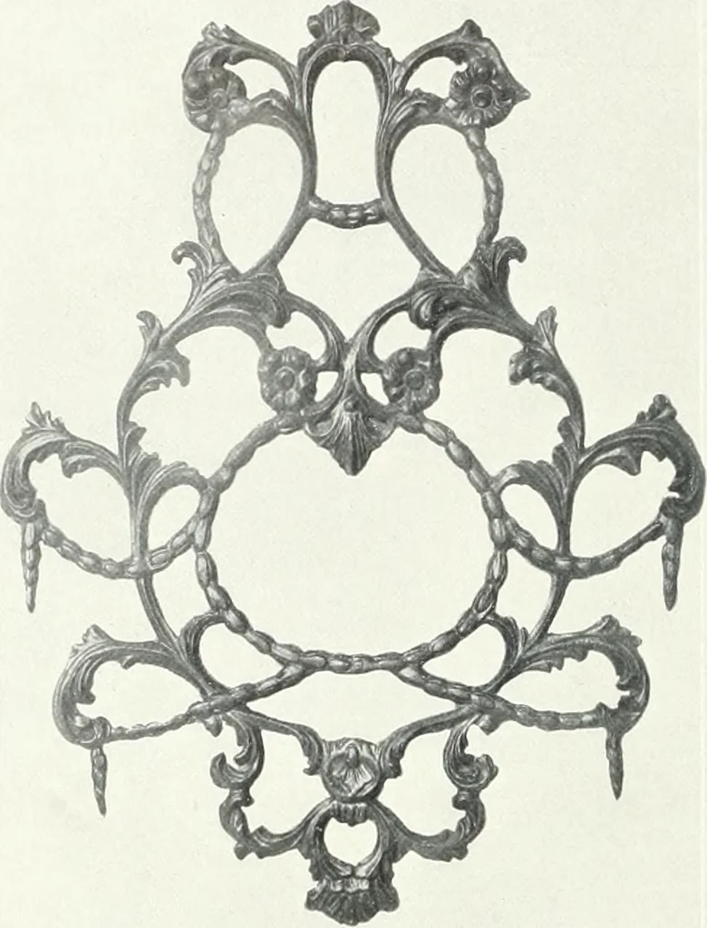 An illustration from Illustrated catalogue of a notable collection of beautiful English furniture of the XVII and XVIII centuries, 1910, leaf 109