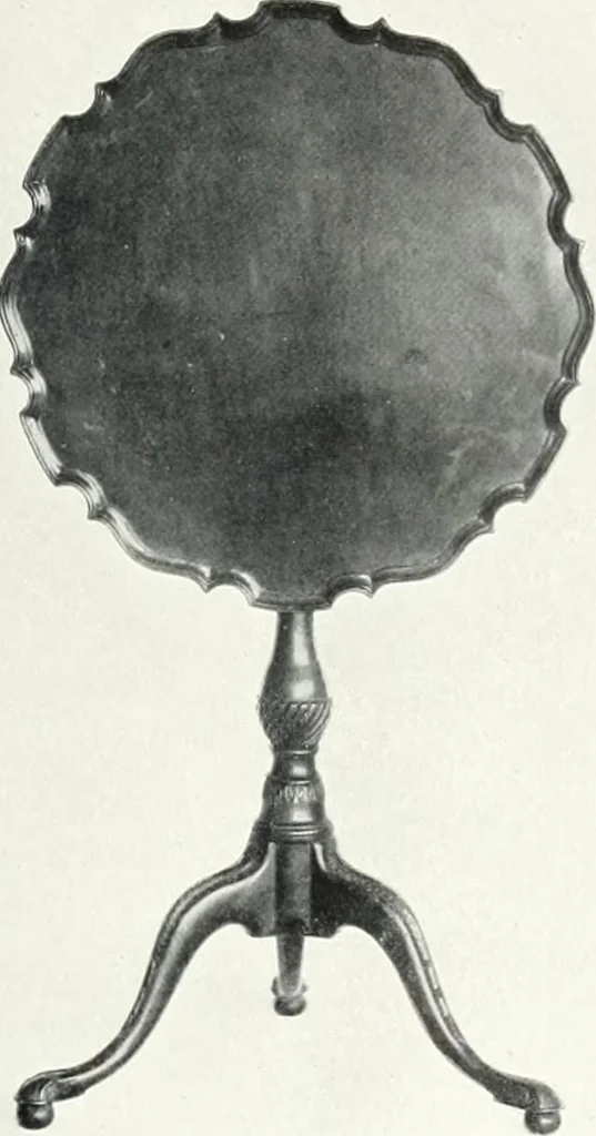 An illustration from Illustrated catalogue of a notable collection of beautiful English furniture of the XVII and XVIII centuries, 1910, leaf 128