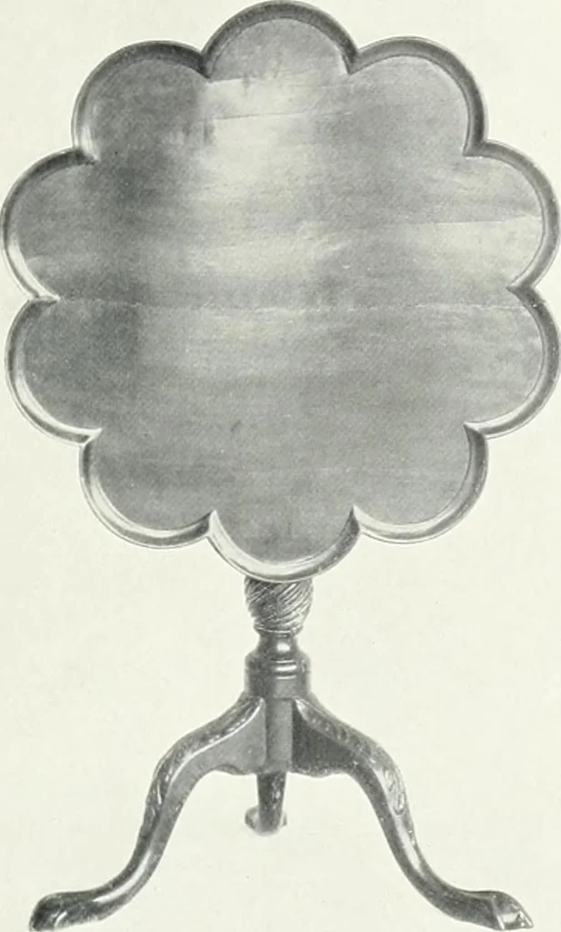 An illustration from Illustrated catalogue of a notable collection of beautiful English furniture of the XVII and XVIII centuries, 1910, leaf 130