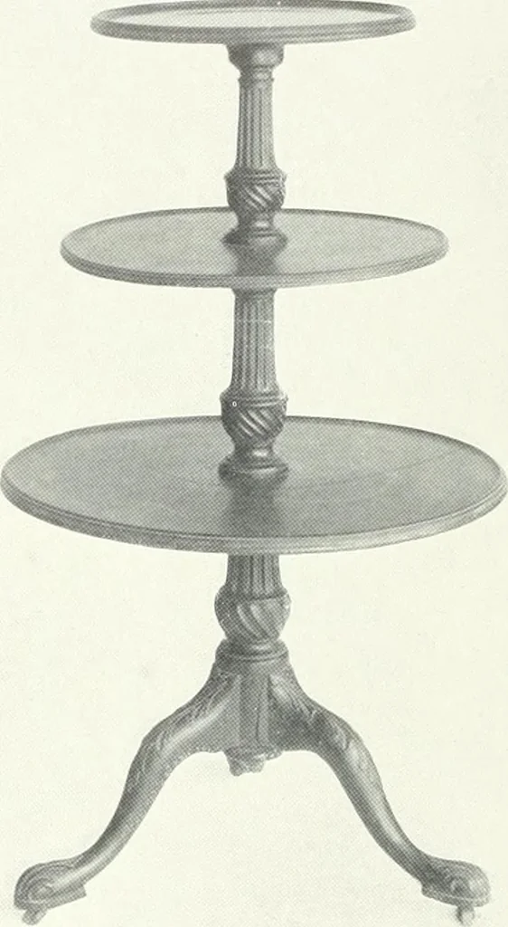 An illustration from Illustrated catalogue of a notable collection of beautiful English furniture of the XVII and XVIII centuries, 1910, leaf 133
